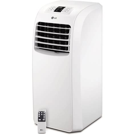 Product Information. Regulate the home's temperature with the LG LP0814WNR Portable Air Conditioner, creating a comfortable environment. Its British Thermal Unit (BTU) capacity is 8000 BTU/Hr. The portable air conditioner has a programmable 24-hour on and off timer and multiple fan speeds to deliver efficient cooling.